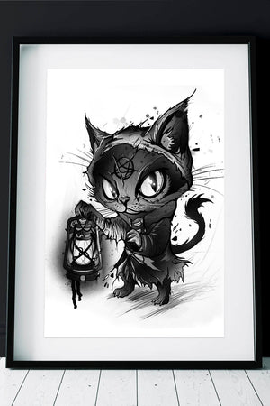 DOOMED MIAOW Print A3 - INKVADER