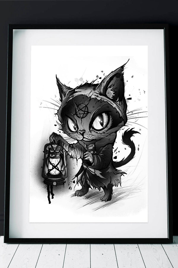 DOOMED MIAOW Print A3 - INKVADER