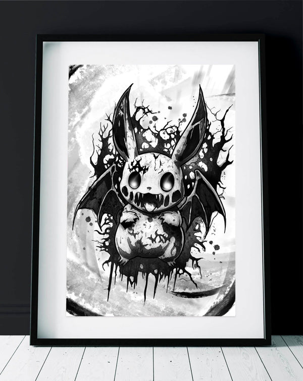 DOOMED PIKA Print A3 - INKVADER