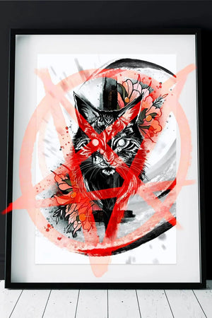 Catastrophe Rose Print A4 - INKVADER