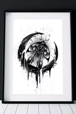 Dark Moon Print A3 - INKVADER