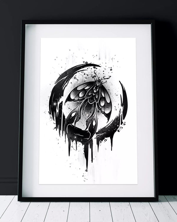 Dark Moon Print A3 - INKVADER