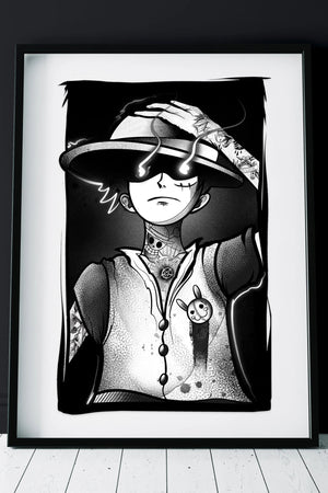 Inked Pirate Print A4 Limited - INKVADER