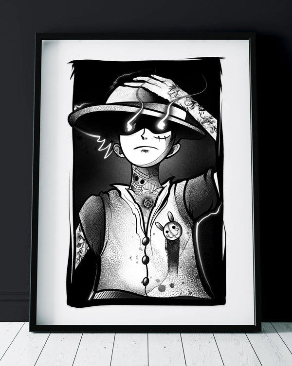Inked Pirate Print A4 Limited - INKVADER